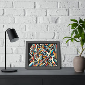 Abstract Art Poster - Bold Colorful Framed Paper Print - Dipaliz - Posters Prints & Visual Artwork