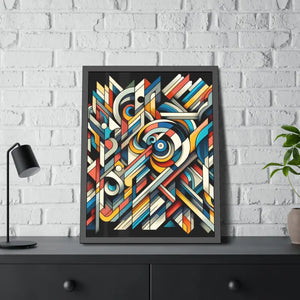 Abstract Art Poster - Bold Colorful Framed Paper Print - Dipaliz - Posters Prints & Visual Artwork
