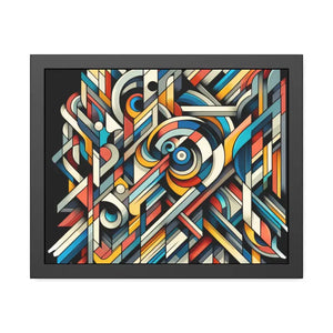 Abstract Art Poster - Bold Colorful Framed Paper Print - Dipaliz - Posters Prints & Visual Artwork