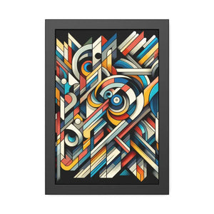 Abstract Art Poster - Bold Colorful Framed Paper Print - Dipaliz - Posters Prints & Visual Artwork