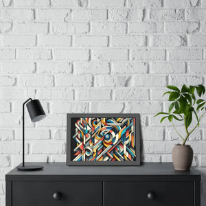 Abstract Art Poster - Bold Colorful Framed Paper Print - Dipaliz - Posters Prints & Visual Artwork