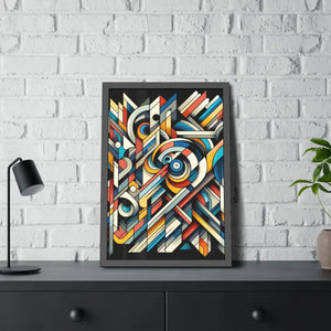 Abstract Art Poster - Bold Colorful Framed Paper Print - Dipaliz - Posters Prints & Visual Artwork