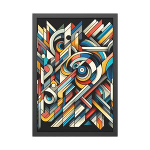 Abstract Art Poster - Bold Colorful Framed Paper Print - Dipaliz - Posters Prints & Visual Artwork
