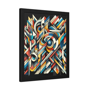 Abstract Art Poster - Bold Colorful Framed Paper Print - Dipaliz - Posters Prints & Visual Artwork