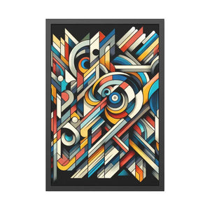 Abstract Art Poster - Bold Colorful Framed Paper Print - Dipaliz - Posters Prints & Visual Artwork