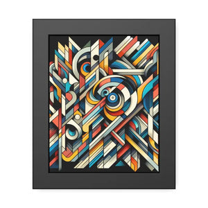 Abstract Art Poster - Bold Colorful Framed Paper Print - Dipaliz - Posters Prints & Visual Artwork