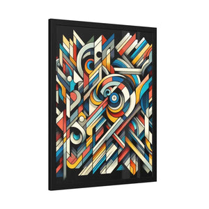 Abstract Art Poster - Bold Colorful Framed Paper Print - Dipaliz - Posters Prints & Visual Artwork