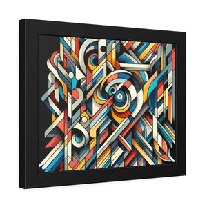 Abstract Art Poster - Bold Colorful Framed Paper Print - Dipaliz - Posters Prints & Visual Artwork