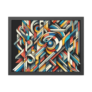 Abstract Art Poster - Bold Colorful Framed Paper Print - Dipaliz - Posters Prints & Visual Artwork