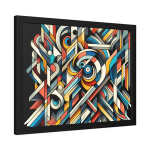 Abstract Art Poster - Bold Colorful Framed Paper Print - Dipaliz - Posters Prints & Visual Artwork