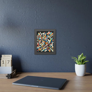 Abstract Art Poster – Framed Paper Decor - Dipaliz - Posters Prints & Visual Artwork