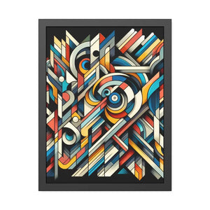 Abstract Art Poster - Bold Colorful Framed Paper Print - Dipaliz - Posters Prints & Visual Artwork