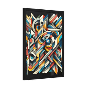 Abstract Art Poster - Bold Colorful Framed Paper Print - Dipaliz - Posters Prints & Visual Artwork