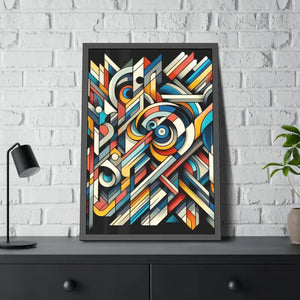 Abstract Art Poster - Bold Colorful Framed Paper Print - Dipaliz - Posters Prints & Visual Artwork