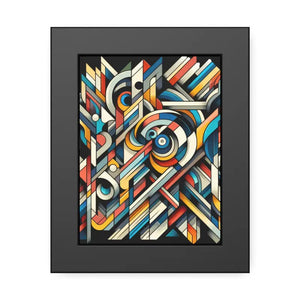 Abstract Art Poster - Bold Colorful Framed Paper Print - Dipaliz - Posters Prints & Visual Artwork