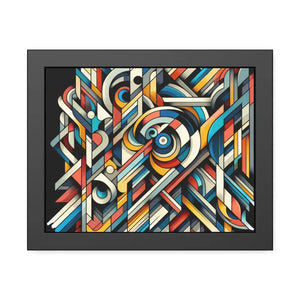 Abstract Art Poster - Bold Colorful Framed Paper Print - Dipaliz - Posters Prints & Visual Artwork