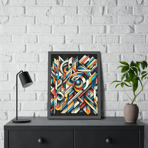 Abstract Art Poster - Bold Colorful Framed Paper Print - Dipaliz - Posters Prints & Visual Artwork