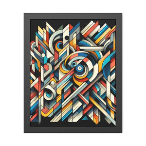 Abstract Art Poster - Bold Colorful Framed Paper Print - Dipaliz - Posters Prints & Visual Artwork
