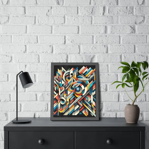 Abstract Art Poster – Framed Paper Decor - Dipaliz - Posters Prints & Visual Artwork