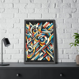 Abstract Art Poster – Framed Paper Decor - Dipaliz - Posters Prints & Visual Artwork