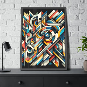 Abstract Art Poster – Framed Paper Decor - Dipaliz - Posters Prints & Visual Artwork