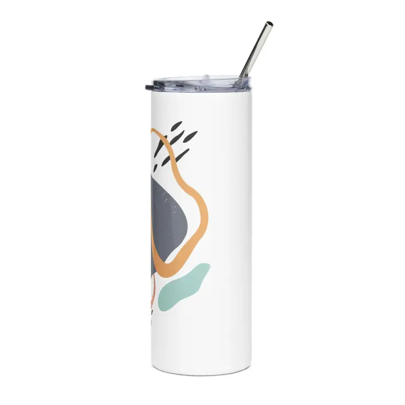 Abstract Art 20oz Stainless Steel Tumbler - White / Tumblers
