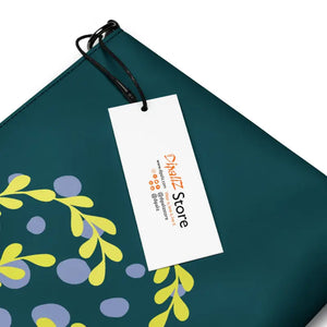 Dipaliz Muse Crossbody Emerald Green Abstract Art Flair Canvas Bag - Cross Body Bags