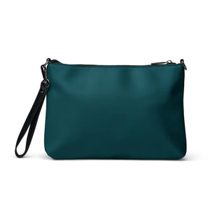 Dipaliz Muse Crossbody Emerald Green Abstract Art Flair Canvas Bag - Cross Body Bags