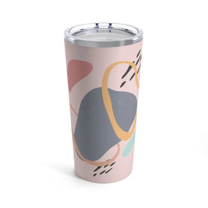 Vibrant Pink Tumbler 20oz Abstract Stainless Steel - Dipaliz - Tumblers