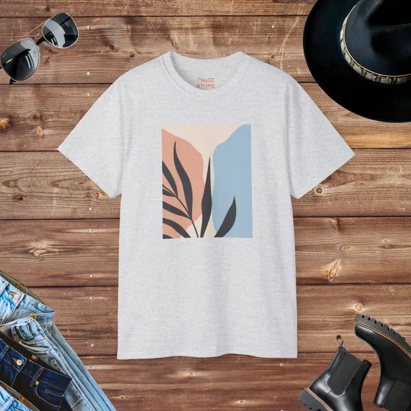 Bold Fashion Trends: Unisex Ultra Cotton Abstract Tee - Ash / s T-shirt