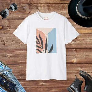 Ultra Cotton Tee Abstract Art Women’s Fashion Statement - Dipaliz - White / s - T-shirts