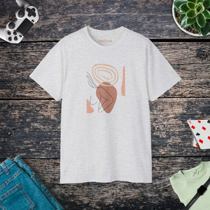 T-shirt - Ultra Cotton Tee - Abstract Art Unisex Bold Style - Dipaliz Ash / s