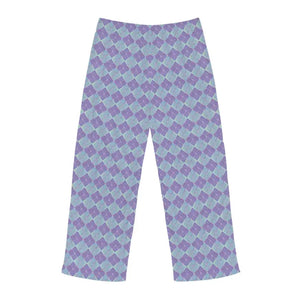 Abstract Blue and Purple Pajama Pants - Artistic Loungewear - Dipaliz - Pajamas