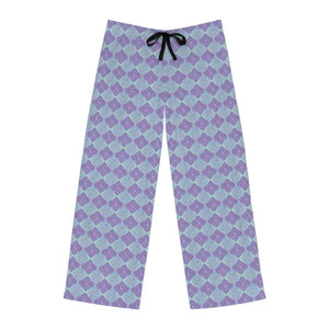 Abstract Blue and Purple Pajama Pants - Artistic Loungewear - Dipaliz - Xl / White Stitching - Pajamas