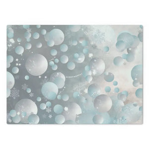 Tempered Glass Cutting Board Bluish Circles Design - Dipaliz - Boards