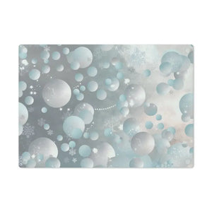 Tempered Glass Cutting Board Bluish Circles Design - Dipaliz - Boards