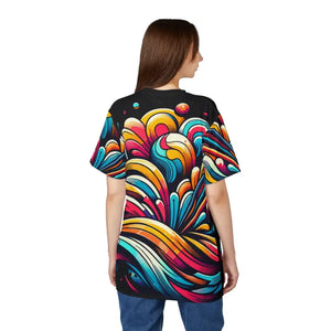 Abstract Brush Strokes Unisex Tee - All Over Print - Dipaliz - T-shirts
