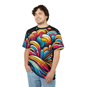 Abstract Brush Strokes Unisex Tee - All Over Print - Dipaliz - T-shirts
