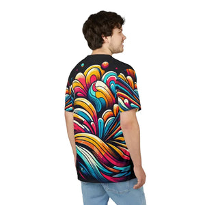 Abstract Brush Strokes Unisex Tee - All Over Print - Dipaliz - T-shirts
