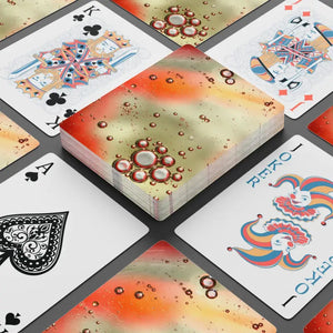 Bubbles Poker Night Cards - Premium Abstract Design - Dipaliz - 2.5’’ x 3.5’’ / White / Semi Glossy - Card Games