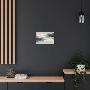 Matte Canvas Coastal Clouds Wall Art Navy Gold Glow - Dipaliz - Artwork