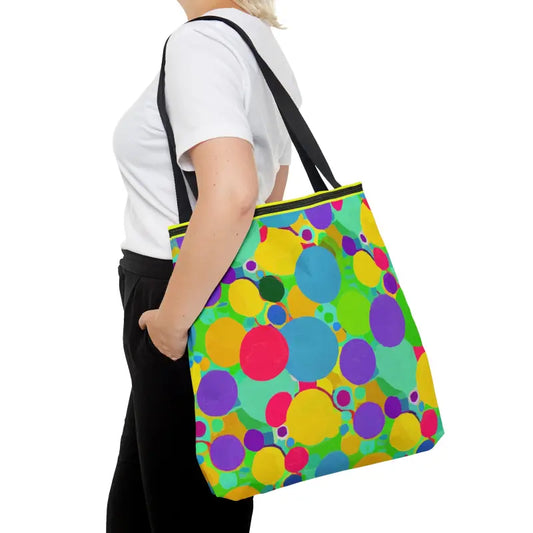 Abstract Colorful Circles Tote: Make a Statement! - Large