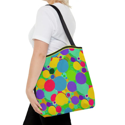 Eye-catching Colorful Circles Tote Bag - Medium Bags