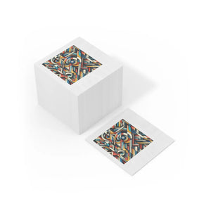 Colorful Geometric Pattern Napkins – 3 Ply Decor - Dipaliz - Paper