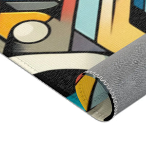 Abstract Colorful Pattern Area Rugs – Chenille - Dipaliz