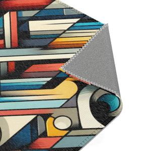Abstract Colorful Pattern Area Rugs – Chenille - Dipaliz