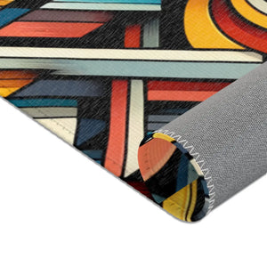 Abstract Colorful Pattern Area Rugs – Chenille - Dipaliz