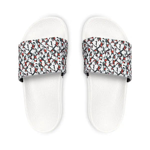 Men’s Slide Sandals - Abstract Colorful Pattern - Dipaliz