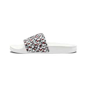 Men’s Slide Sandals - Abstract Colorful Pattern - Dipaliz