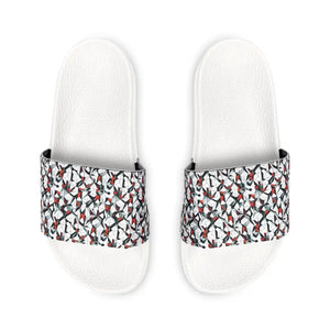 Men’s Slide Sandals - Abstract Colorful Pattern - Dipaliz